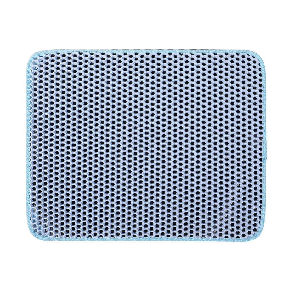 Waterproof Double Layer EVA Cat Litter Mat for Effective Litter Trapping and Easy Cleaning
