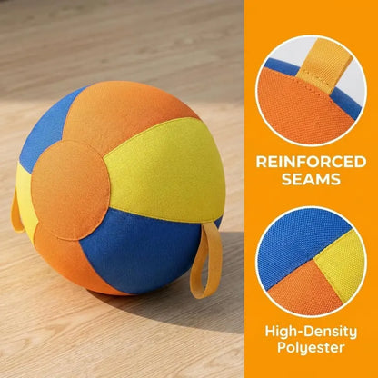 10/18/22"Bite Resistant Inflatable Dog Balls - Tear-Resistant Inflatable Toy with Heavy-Duty Handle Cover & Pump - Durable Exercise Ball for Large Pets (Medium) Set Big Resistance