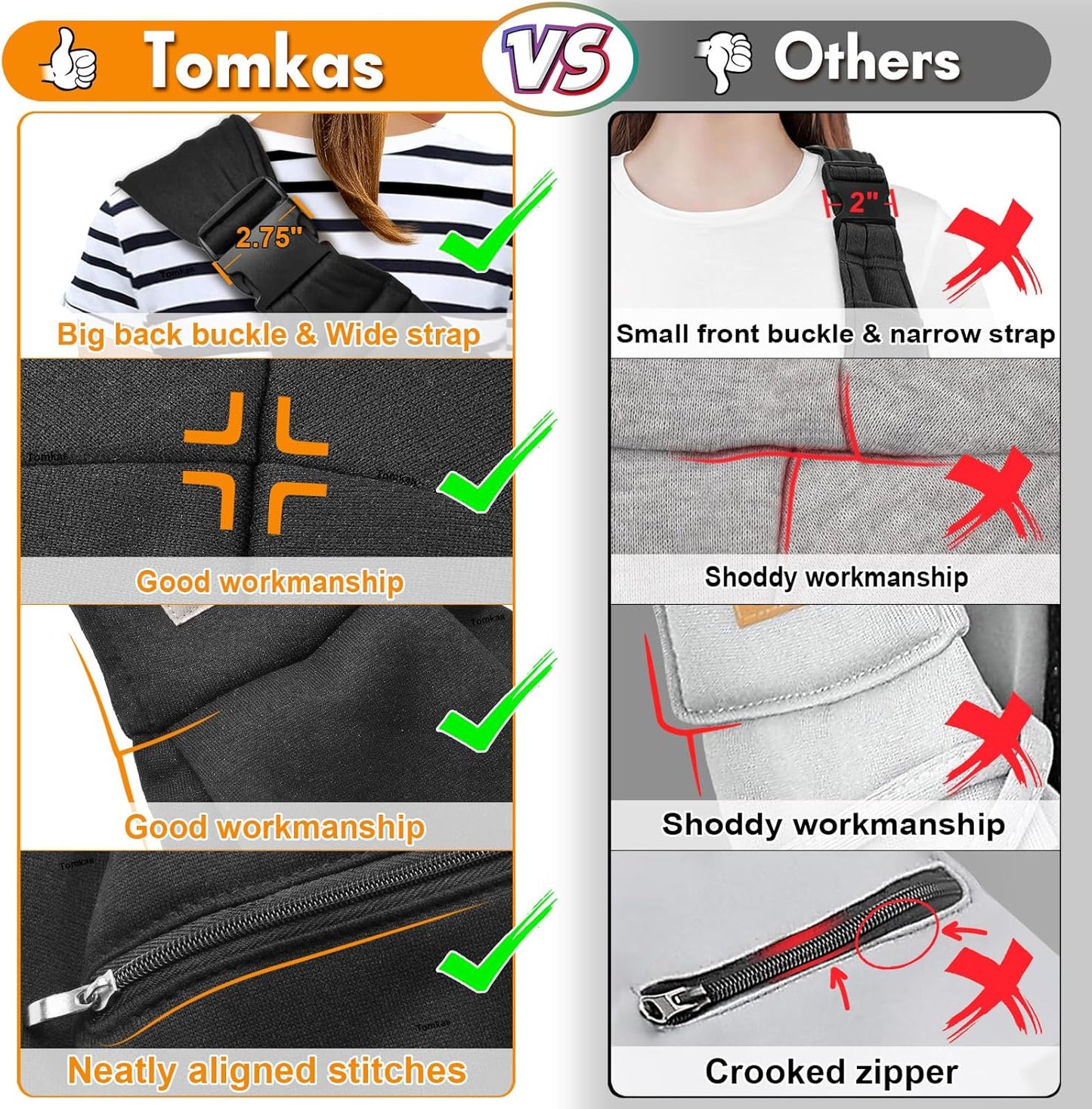 Small Dog Sling Carrier - Suitable for Puppies (Black, M - Zip Pocket & Adjust Strap)