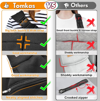 Small Dog Sling Carrier - Suitable for Puppies (Black, M - Zip Pocket & Adjust Strap)