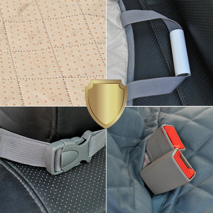 Waterproof Dog Car Seat Cover - Hammock Style Rear Seat Protector and Safety Carrier for Pets