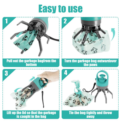 Portable Outdoor Pet Waste Disposal Bag with Dog Fecal Shovel Dispenser