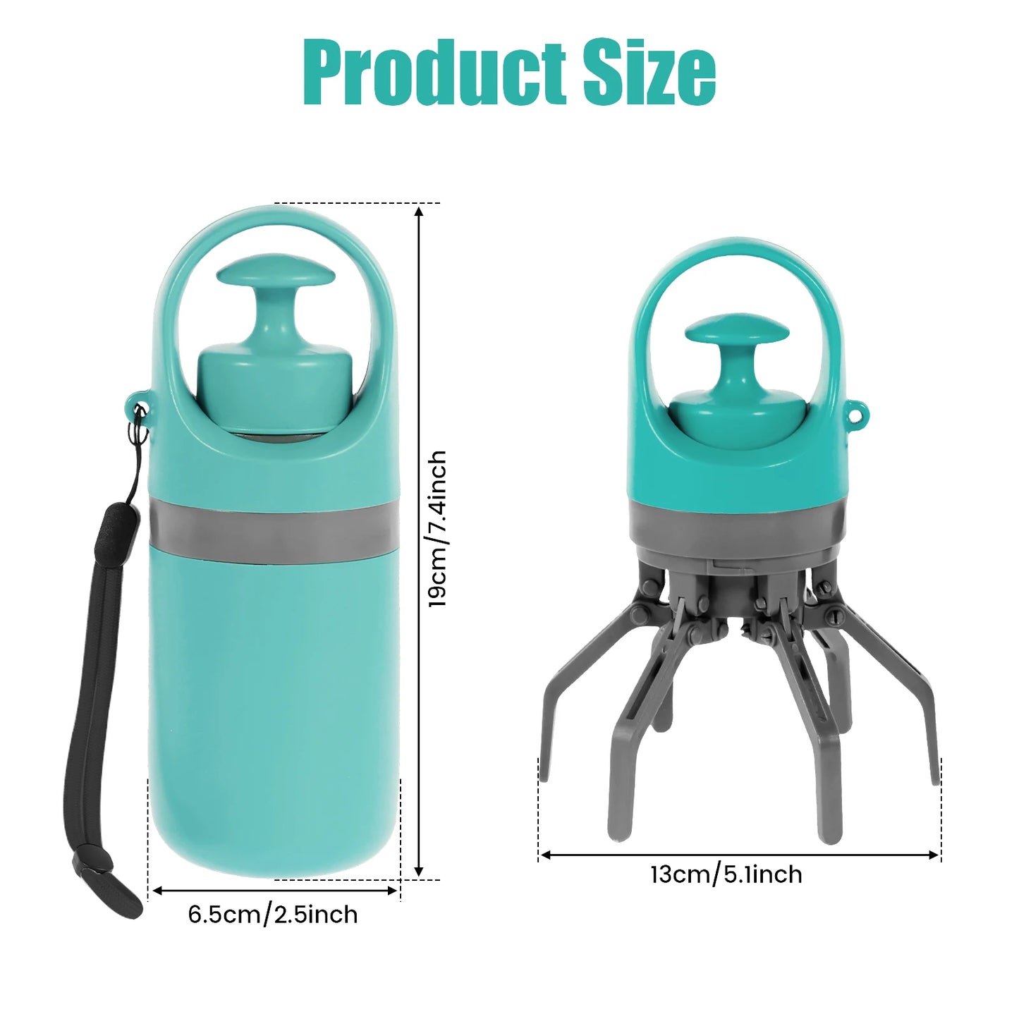Portable Outdoor Pet Waste Disposal Bag with Dog Fecal Shovel Dispenser