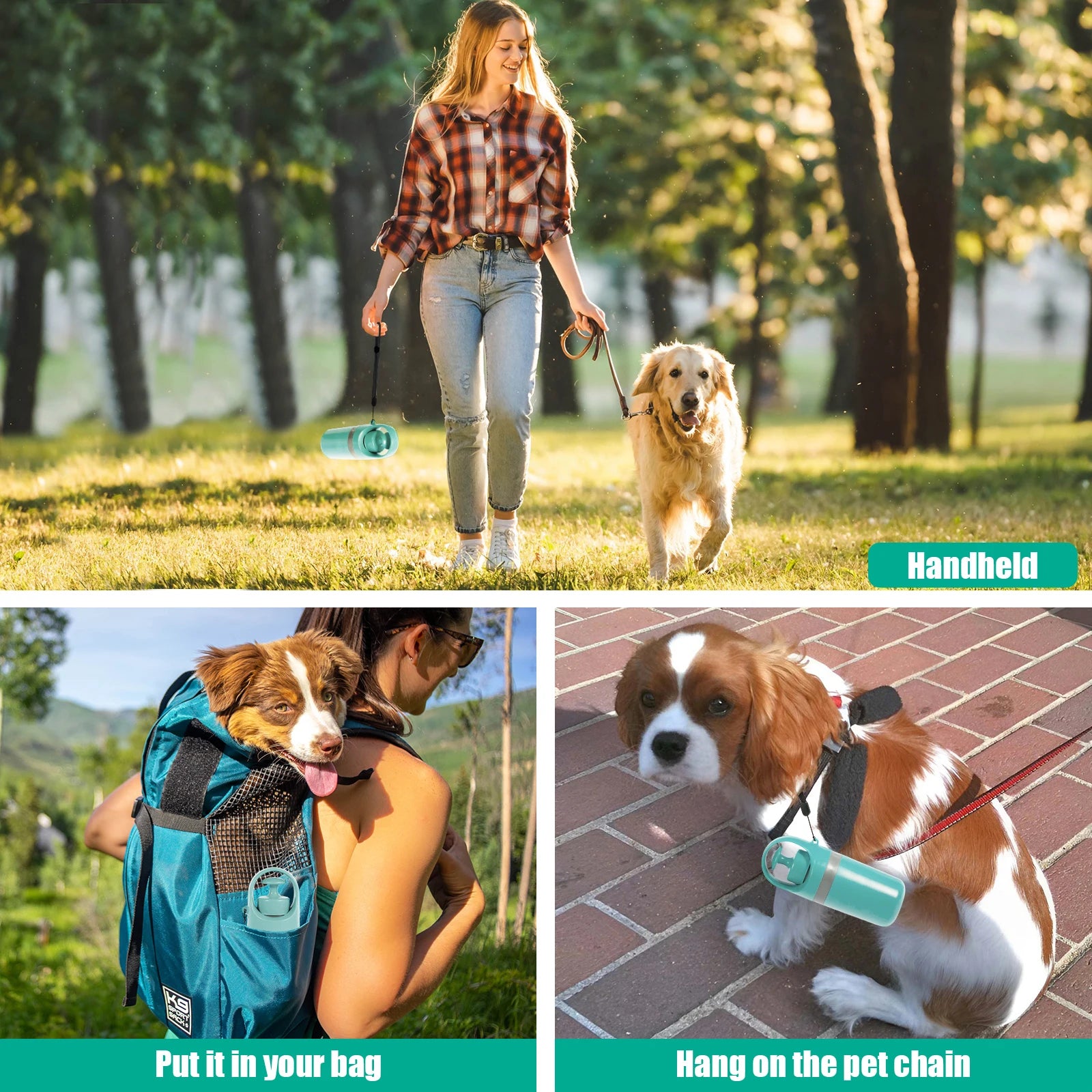 Portable Outdoor Pet Waste Disposal Bag with Dog Fecal Shovel Dispenser